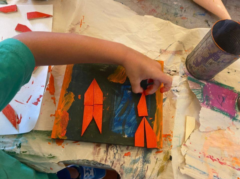 Whānau geometric patterns - Creative arts holiday programme
