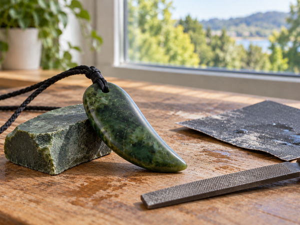 Carve Your Own Pounamu Māori Whale’s Tooth Pendant