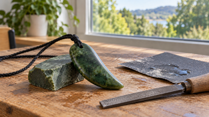 Carve Your Own Pounamu Māori Whale’s Tooth Pendant