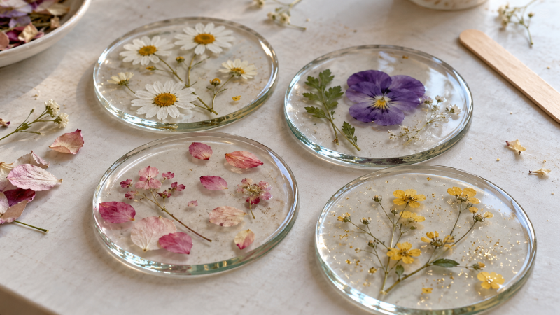 Resin Glass Coasters