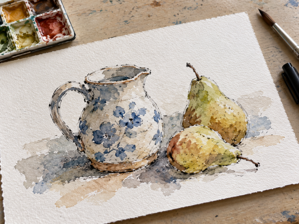 Watercolour and Pen