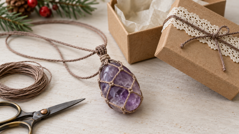 Crystal Macramé Jewellery – A Handmade Christmas Gift Workshop