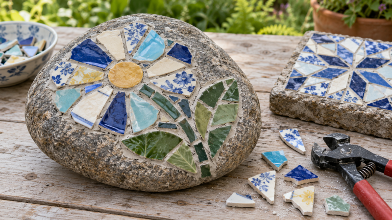 Mosaics: Mosaic a Garden Rock or Paver Stone