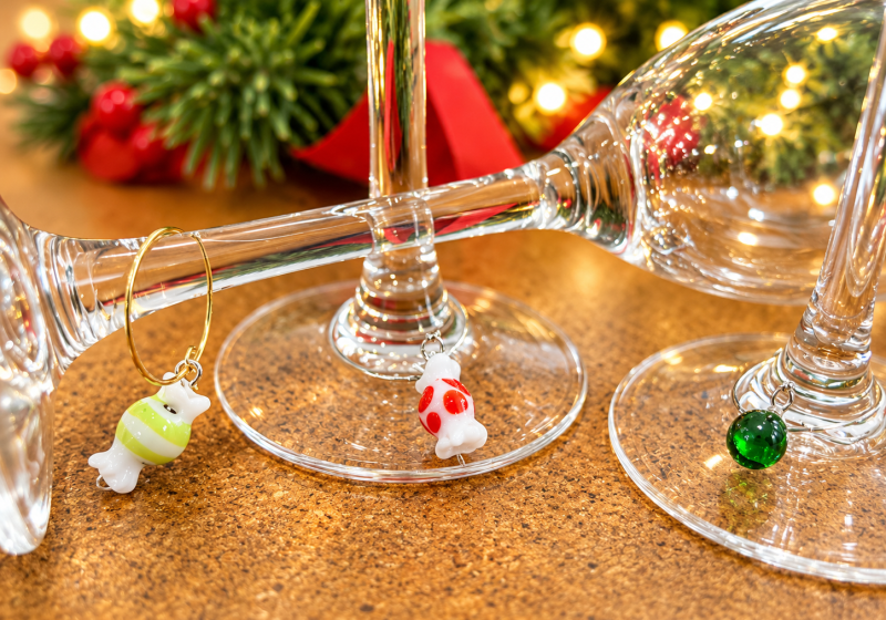 Glass Bead-Making - Christmas Drink Holder Charms and Gifts!