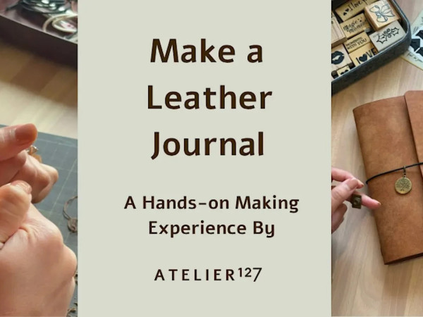 Make a Leather Journal Workshop - Bring Your Favorite Person