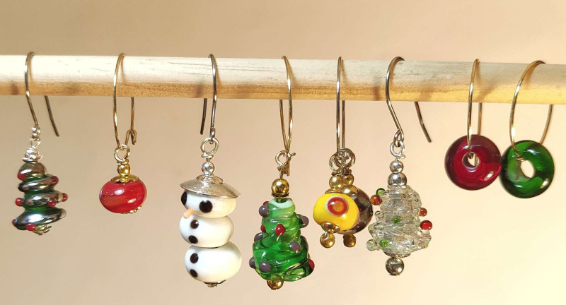 Festive Glass Earrings - Taster Session! - Ōtaki