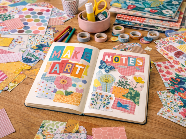 Notebook Collage - Waimāhia (Clendon) Library