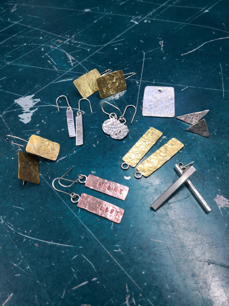 Textured Earrings and Pendants - Wellington