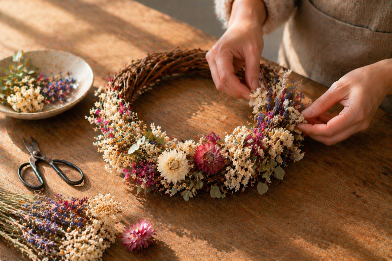 Dried Flowers: Wreath Workshop