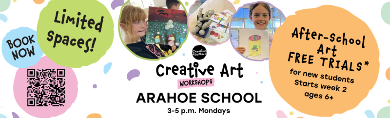 After School Art Classes - Arahoe School - Term 3