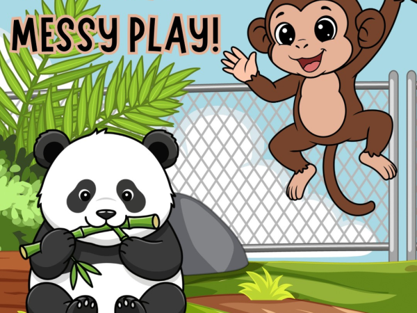We’re Going to the Zoo Messy Play